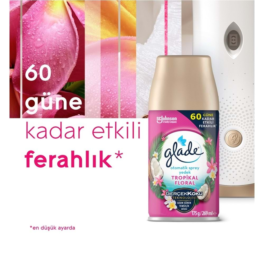 Glade Oda Kokusu Otomatik Sprey Yedek 269ML (2 Li Set) Okyanus Sessizliği ve Tropikal Floral