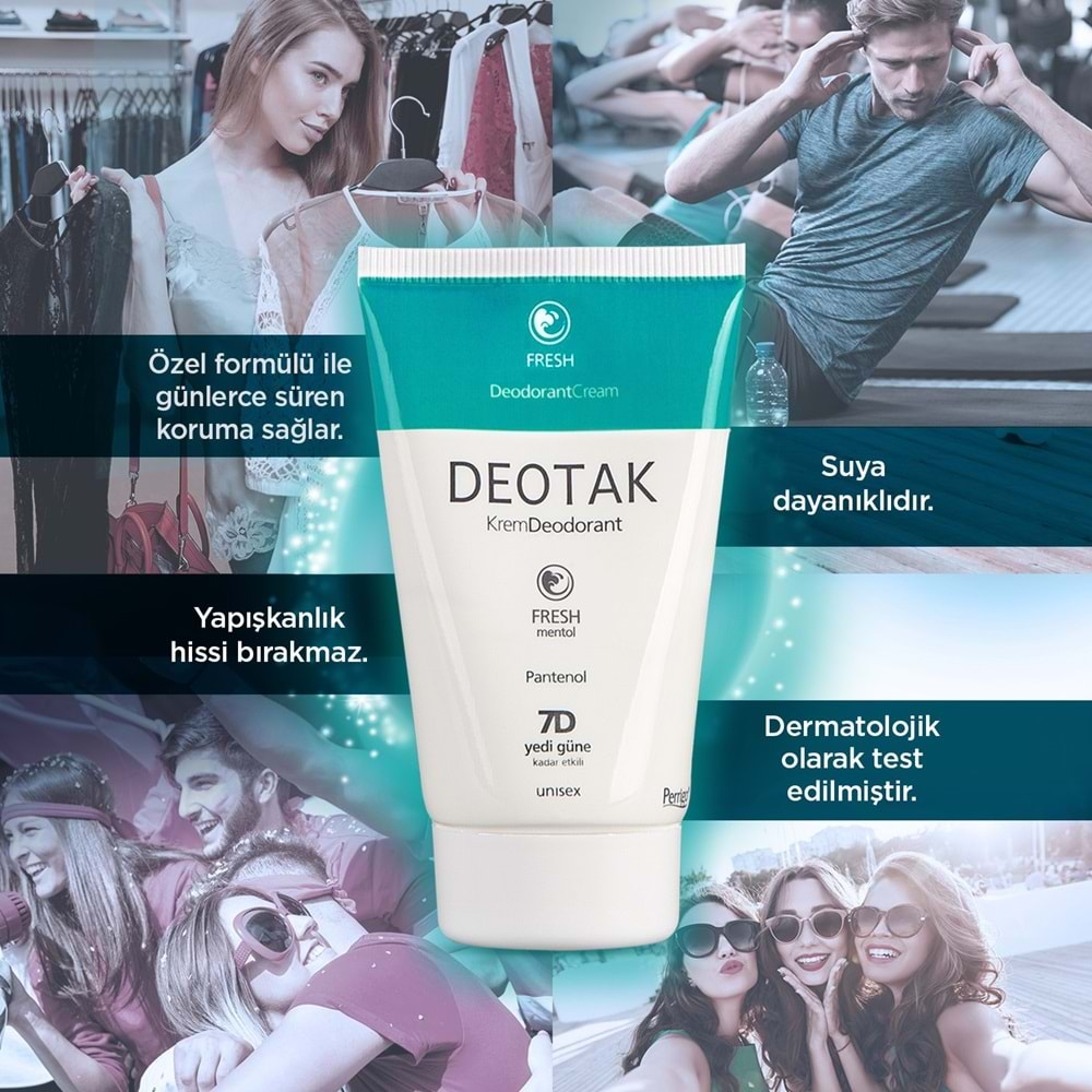 Deotak Krem Deodorant 35ML Fresh (Mentol)