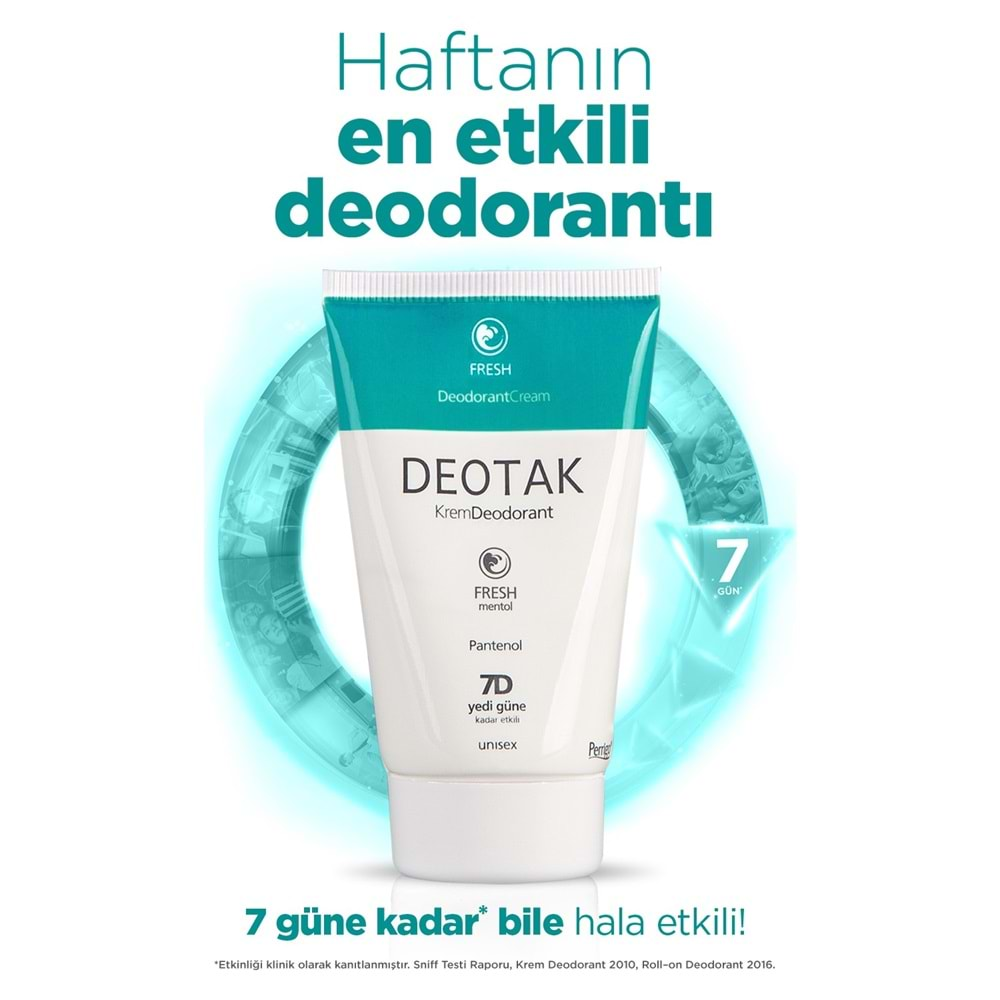 Deotak Krem Deodorant 35ML Fresh (Mentol)