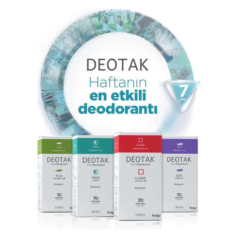 Deotak Krem Deodorant 35ML Fresh (Mentol)