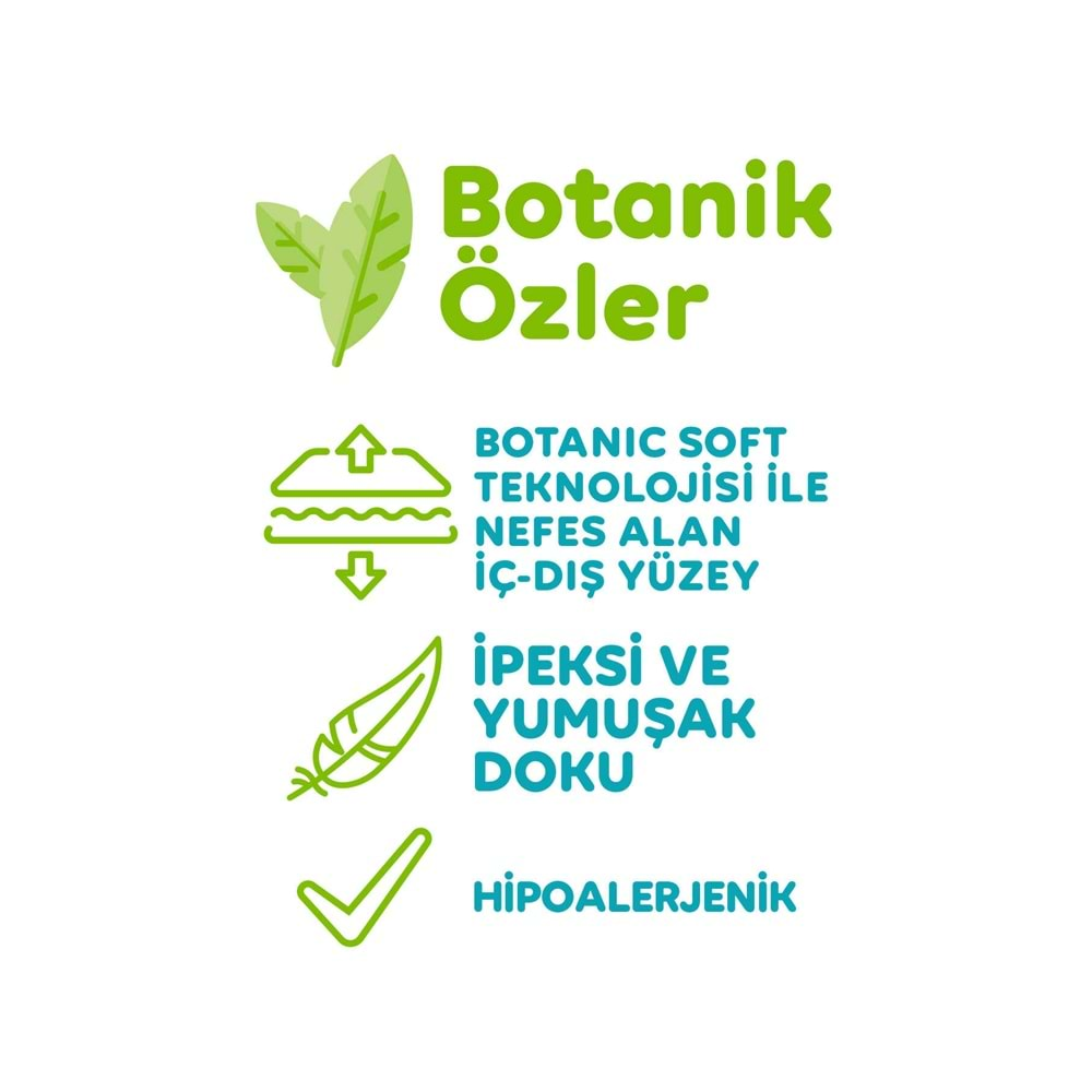 Önlem Bebek Bezi Botanika Beden:4 (4-9KG) Maxi 100 Adet Aylık Fırsat Pk