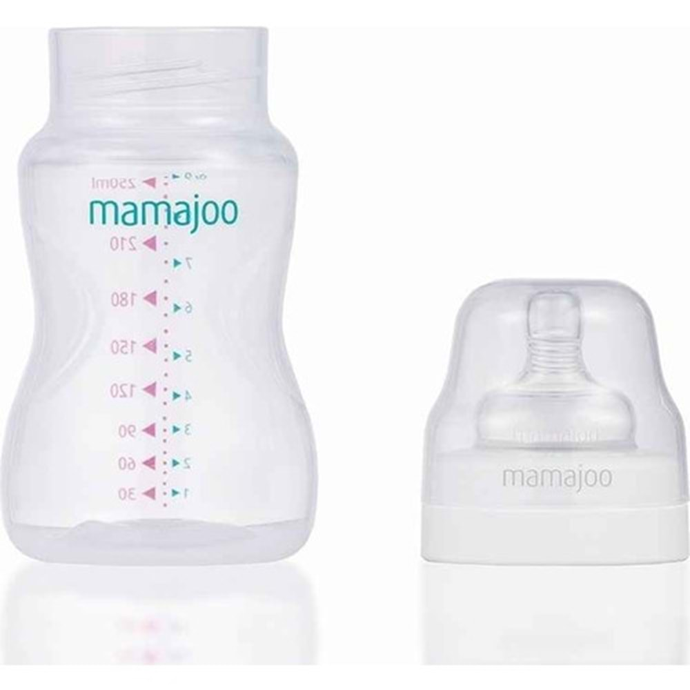 Mamajoo PP Silver Biberon 250ML Medium No:2