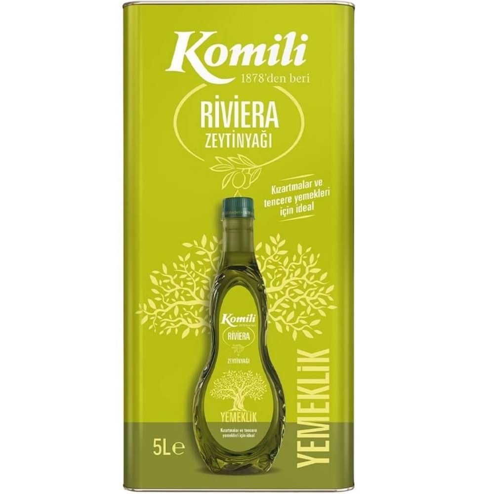 Komili Zeytinyağı 5LT Riviera (Teneke)