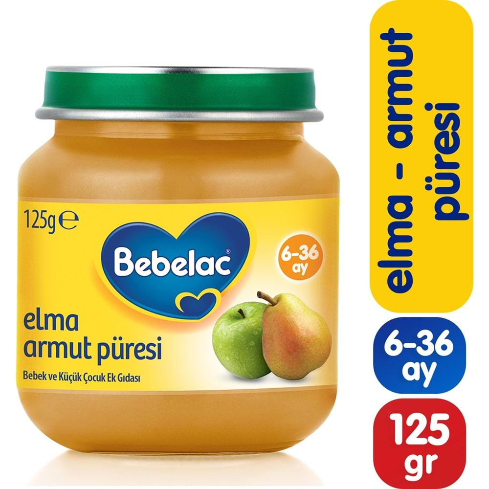 Bebelac Kavanoz Maması Püre 125GR Elma Armut