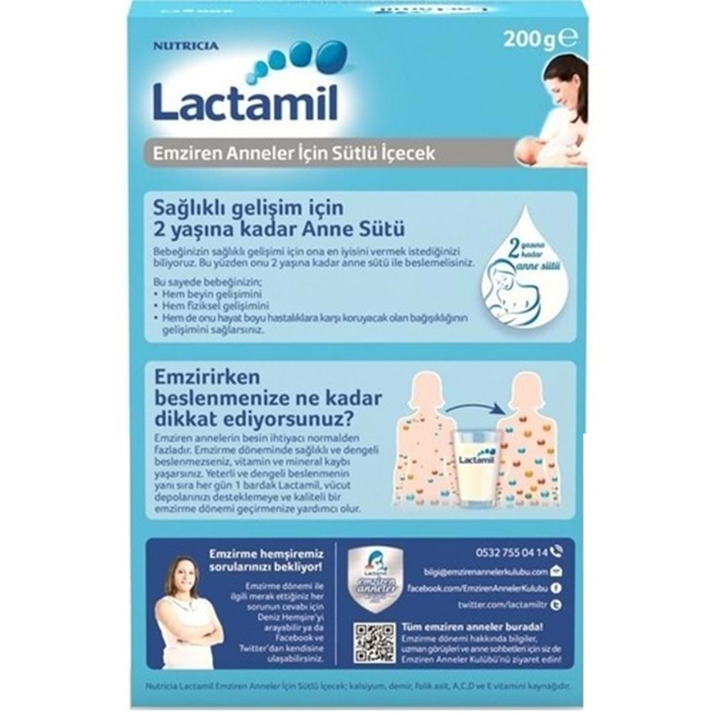 Nutrıcıa Lactamil 200GR (Emziren Anneler İçin Sütlü İçeçek)