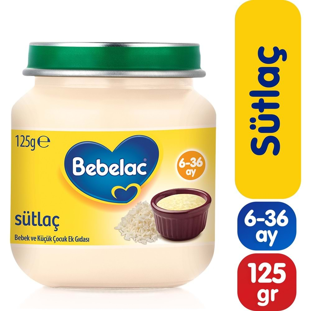 Bebelac Kavanoz Maması Püre 125GR Sütlaç