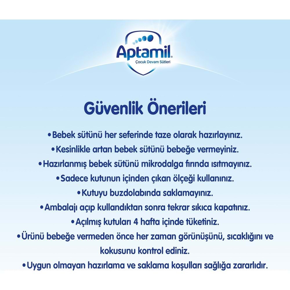 Nutrıcıa Aptamil 800GR Bebek Sütü No:1 (0-6 Ay) Doğumdan İtibaren