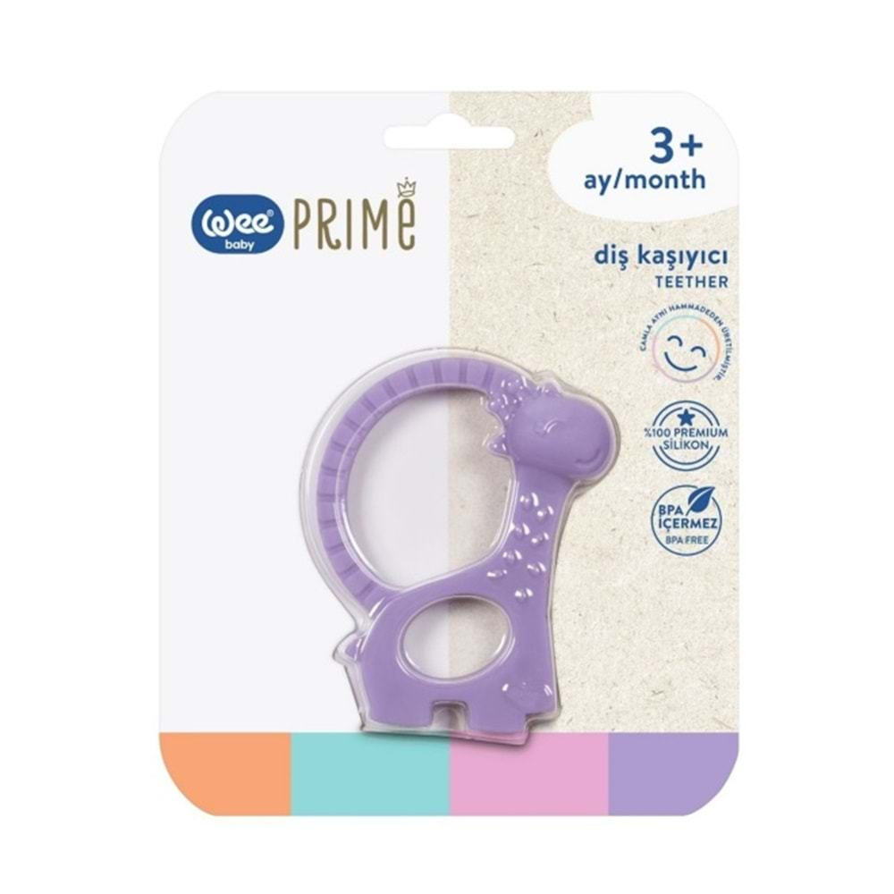 Wee Baby Prime Silikon Diş Kaşıyıcı (Kod:928) - Mor