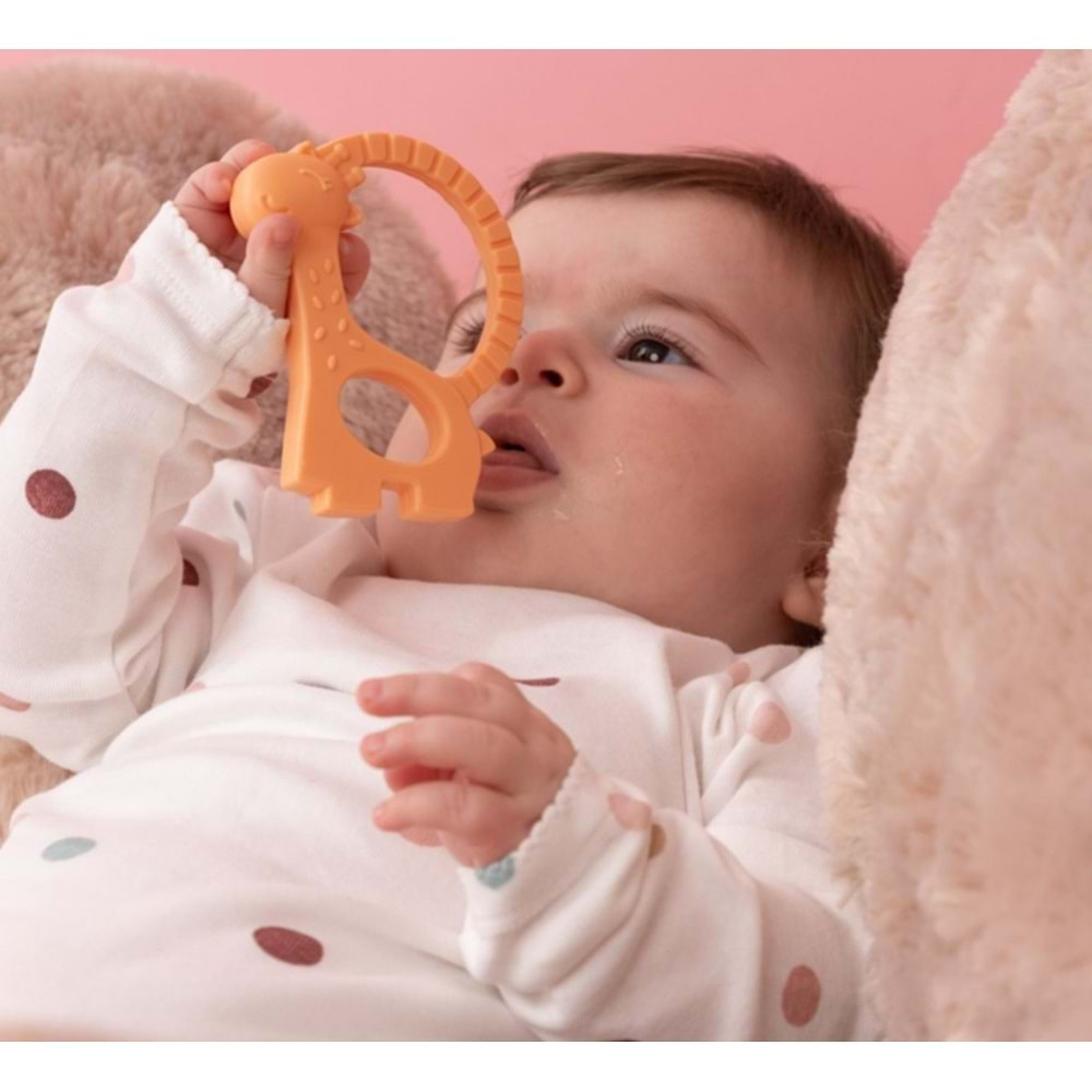 Wee Baby Prime Silikon Diş Kaşıyıcı (Kod:928) - Turuncu