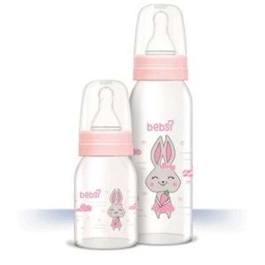 Bebsi Cam Biberon Seti (250ml+125ml) - Pembe