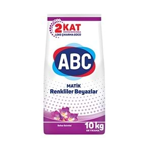 Abc Matik Toz Çamaşır Deterjanı 40Kg (4PK*10KG) Bahar Esintisi/Renkliler Beyazlar (264 Yıkama)