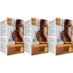 Alix 50ML Kit Saç Boyası 6.46 Kor Bakır (3 Lü Set)