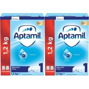 Nutrıcıa Aptamil 1200GR Bebek Sütü No:1 (0-6 Ay) (2 Li Set)