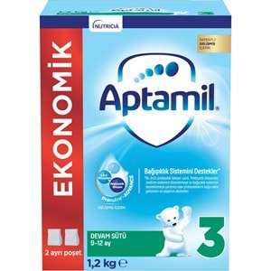 Nutrıcıa Aptamil 1200GR Devam Sütü No:3 (9-12 Ay) (4 Lü Set)