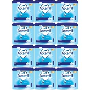 Nutrıcıa Aptamil 350GR Bebek Sütü No:1 (0-6 Ay) Doğumdan İtibaren (12 Li Set)