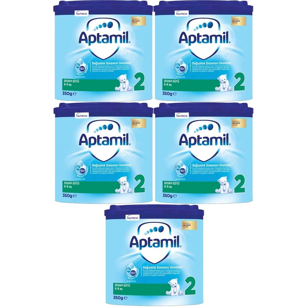 Nutrıcıa Aptamil 350GR Devam Sütü No:2 (6-9 Ay) (5 Li Set)