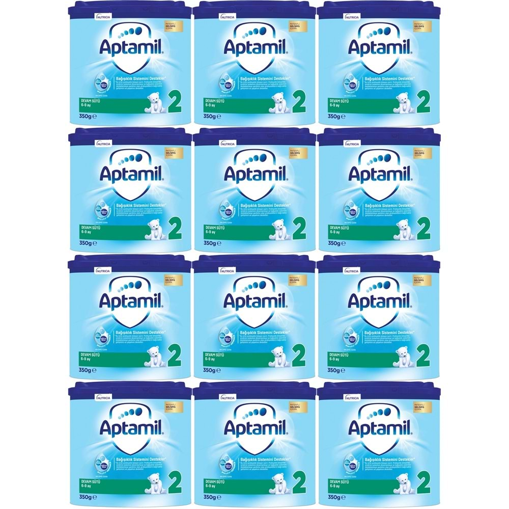 Nutrıcıa Aptamil 350GR Devam Sütü No:2 (6-9 Ay) (12 Li Set)