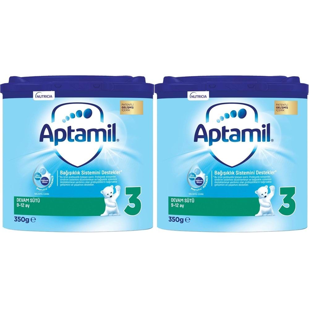 Nutrıcıa Aptamil 350GR Devam Sütü No:3 (9-12 Ay) (2 Li Set)