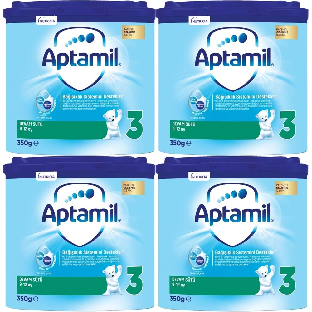 Nutrıcıa Aptamil 350GR Devam Sütü No:3 (9-12 Ay) (4 Lü Set)