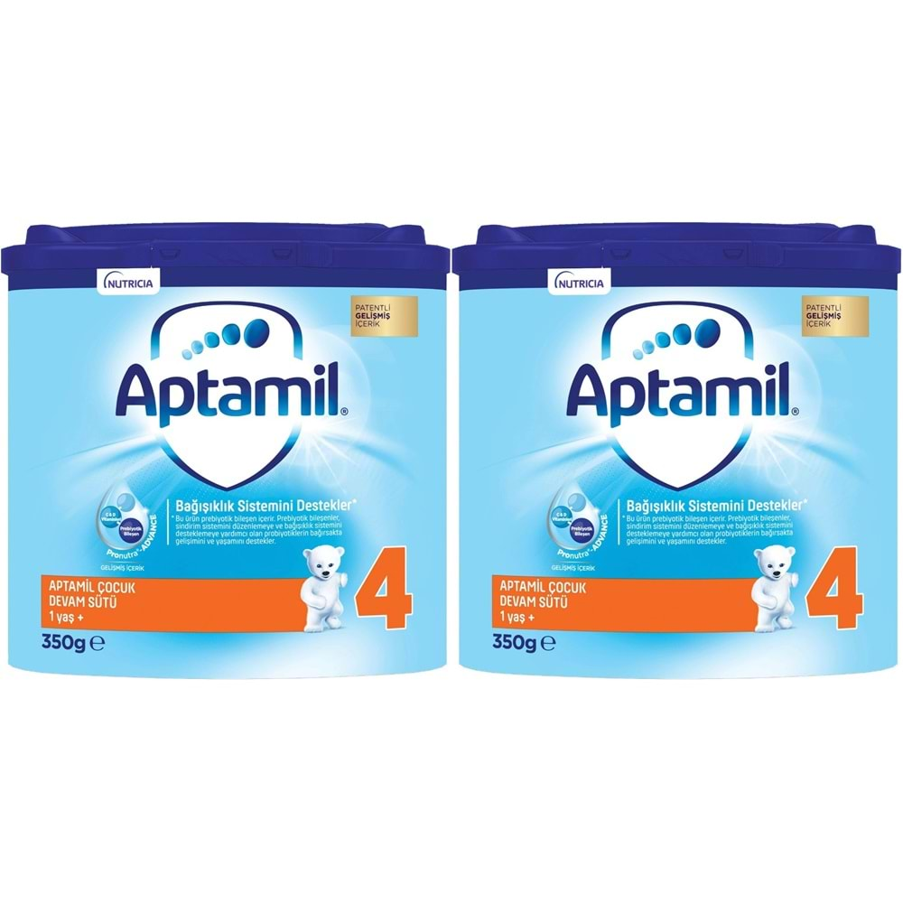 Nutrıcıa Aptamil 350GR Devam Sütü No:4 (1+Yaş) (2 Li Set)