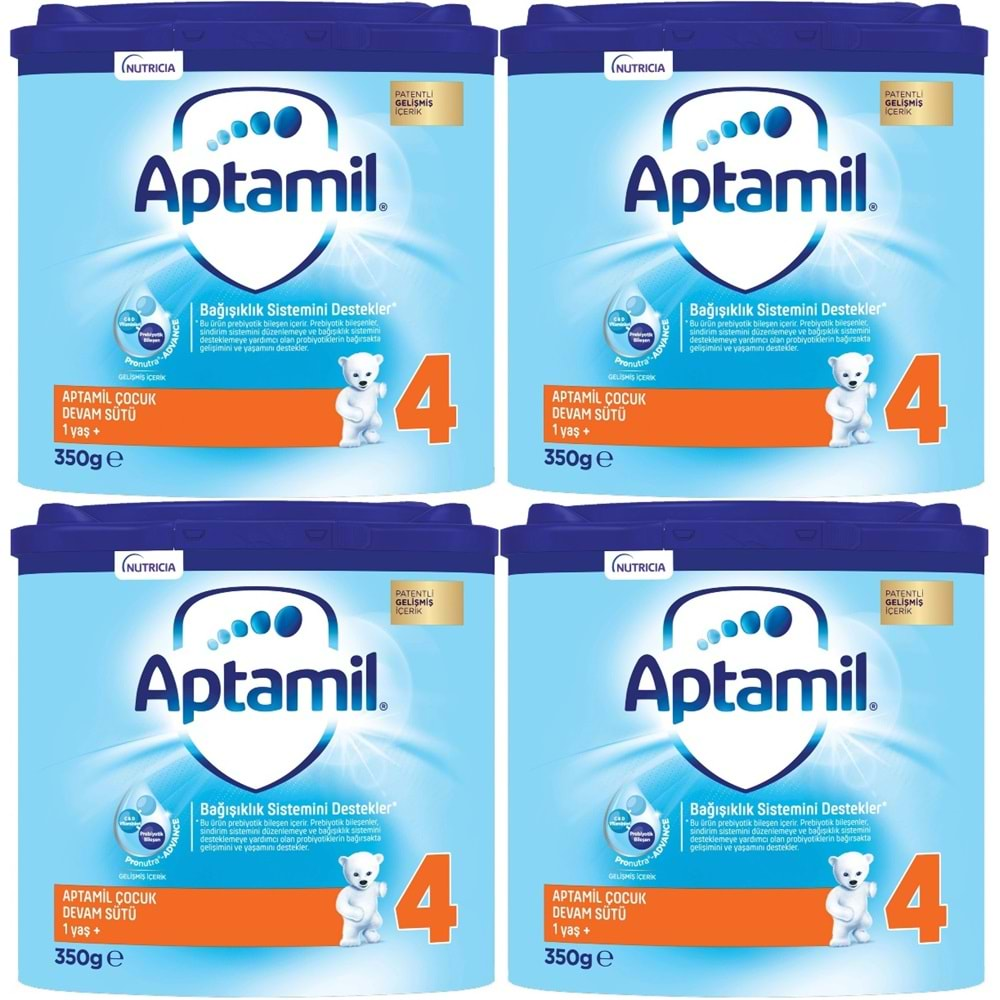 Nutrıcıa Aptamil 350GR Devam Sütü No:4 (1+Yaş) (4 Lü Set)