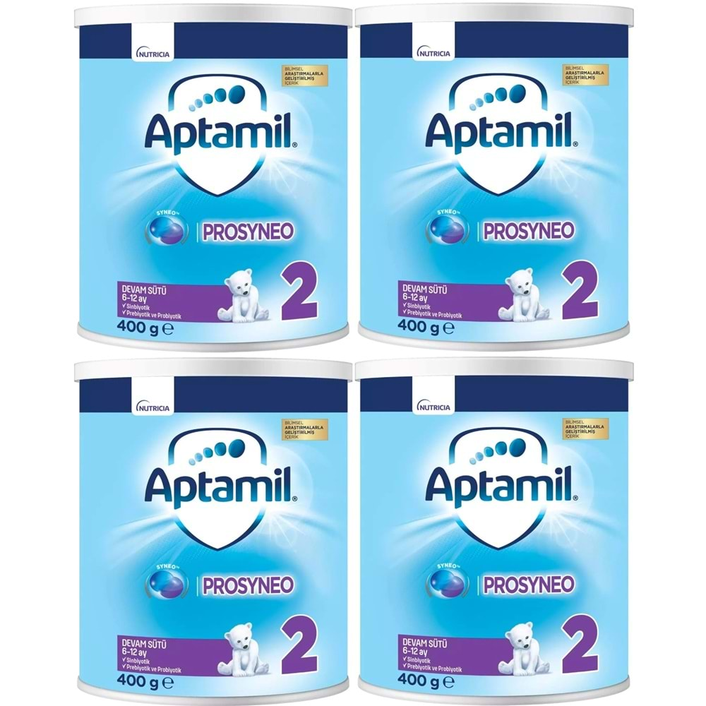 Nutrıcıa Aptamil Prosyneo Bebek Sütü 400GR No:2 (6-12 Ay) (4 Lü Set)