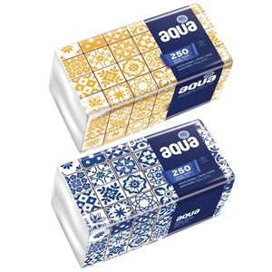 Aqua Pratik Mendil 250 Yaprak Tekli Pk (5 Li Set)