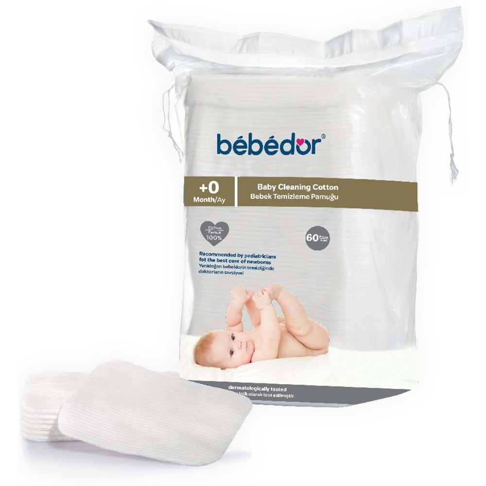 Bebedor Bebek Temizleme Pamuğu 720 Adet (12Pk*60)