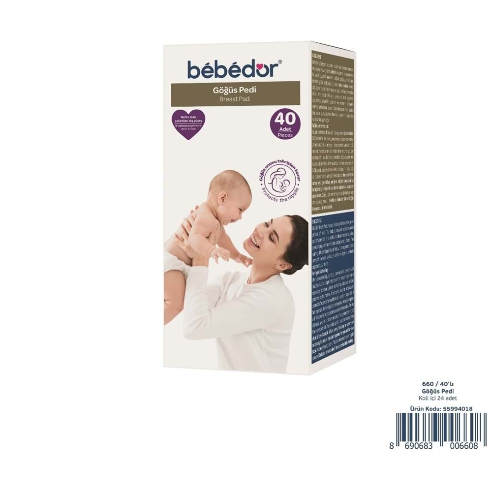 Bebedor Göğüs Pedi 80 Adet (2PK*40)