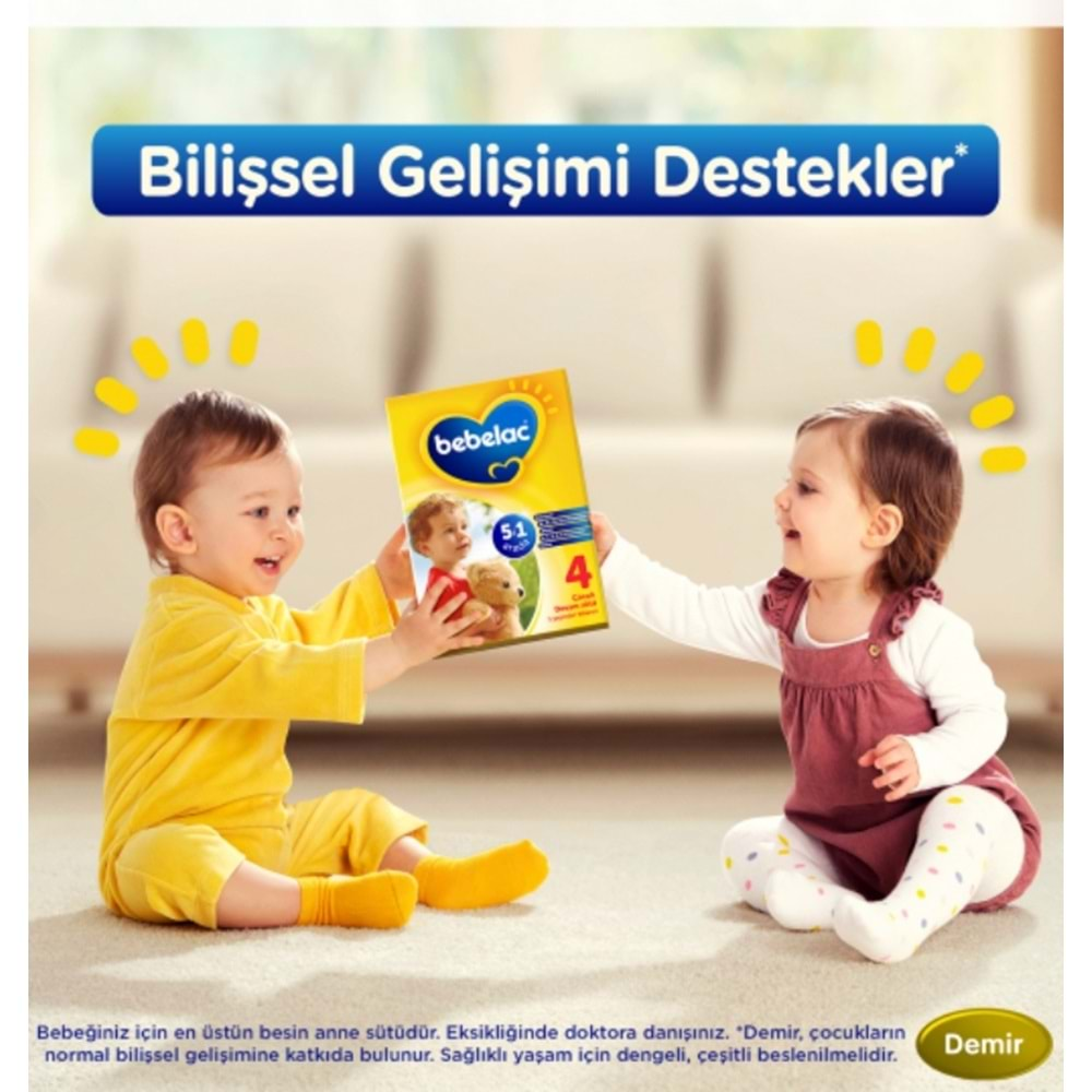 Bebelac 800GR No:4 Devam Sütü (1+ Yaş) (2 Li Set)