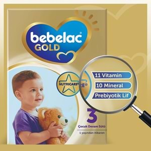 Bebelac Gold 800GR No:3 Devam Sütü (1+ Yaş) (2 Li Set)