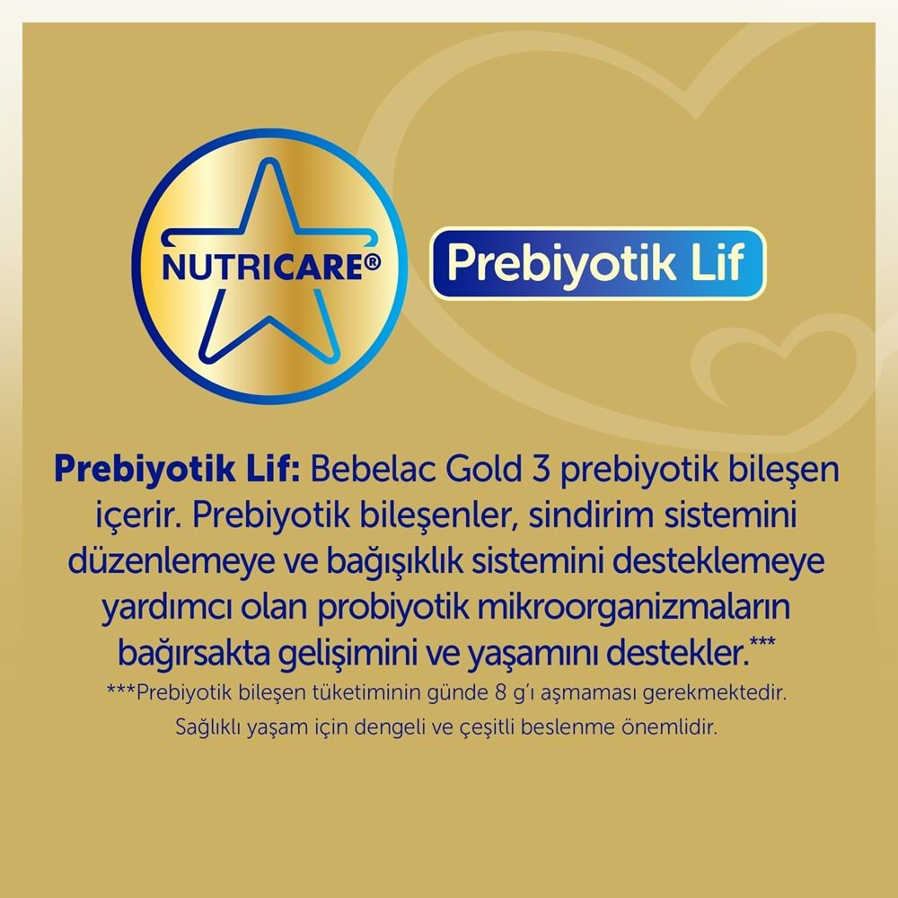 Bebelac Gold 800GR No:3 Devam Sütü (1+ Yaş) (2 Li Set)