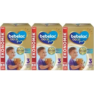 Bebelac Gold 800GR No:3 Devam Sütü (1+ Yaş) (3 Lü Set)