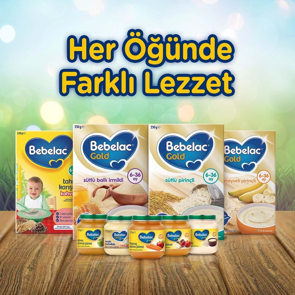 Bebelac Kavanoz Maması Püre 125GR Sütlaç (2 Li Set)