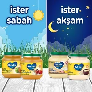 Bebelac Kavanoz Maması Püre 125GR Sütlaç (3 Lü Set)