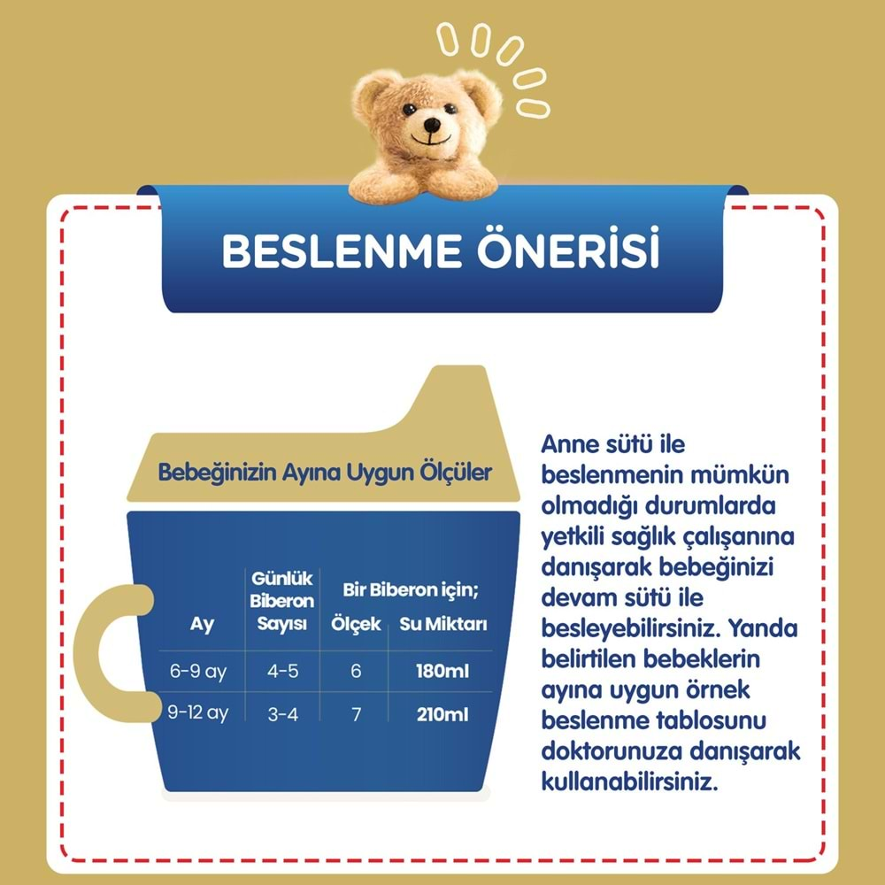 Bebelac Gold 350GR No:2 Devam Sütü (6-9 Ay) (9 Lu Set)