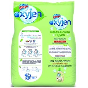 Bingo Toz Çamaşır Deterjanı 12KG Oxyjen Doğal İçerikli Parfümsüz (3PK*4KG) (78 Yıkama)