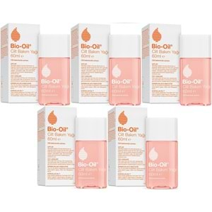 Bio-Oil Çatlak Oluşumunu Önleyici Cilt Bakım Yağı 60ML (Yeni Formül) (5 Li Set)