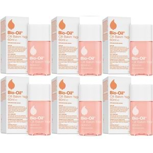 Bio-Oil Çatlak Oluşumunu Önleyici Cilt Bakım Yağı 60ML (Yeni Formül) (6 Lı Set)