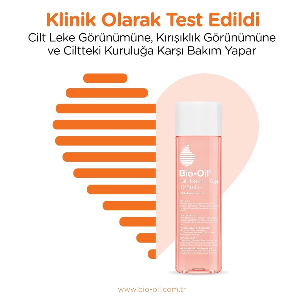 Bio-Oil Çatlak Oluşumunu Önleyici Cilt Bakım Yağı 125ML (Yeni Formül) (2 Li Set)