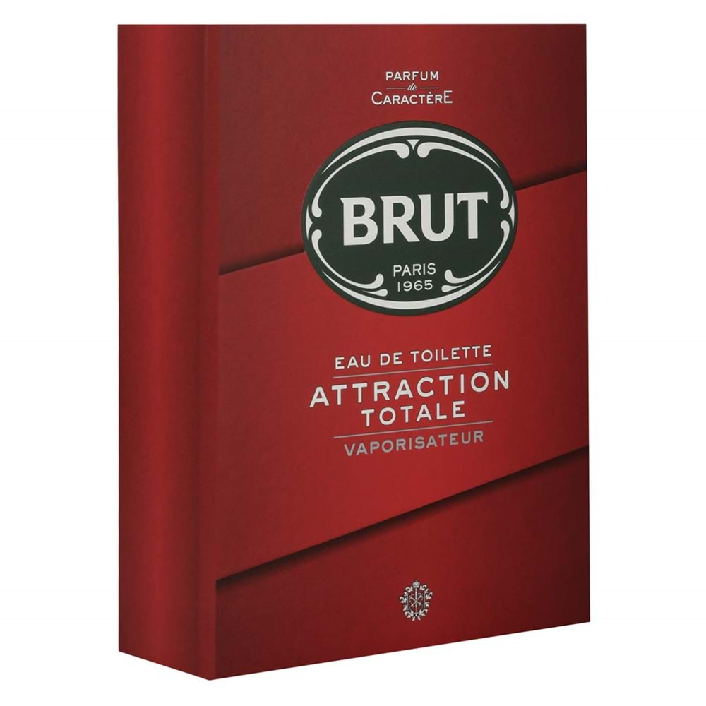 Brut Parfüm Erkek/Men 100ML Attraction Totale Edt (Kırmızı) (6 Lı Set)