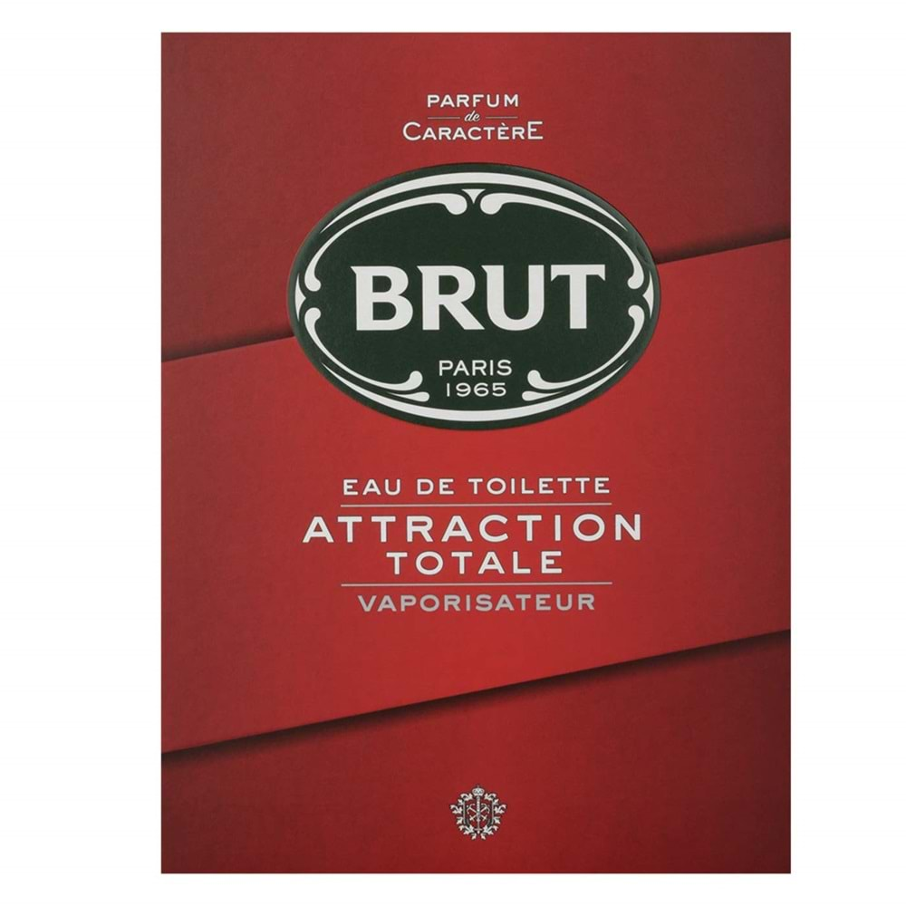 Brut Parfüm Erkek/Men 100ML Attraction Totale Edt (Kırmızı) (6 Lı Set)