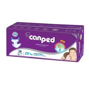 Canped Hasta Bezi Çoçuklar İçin Bel Bantlı Tekstil Yüzeyli 60 Adet XS (2Pk*30)