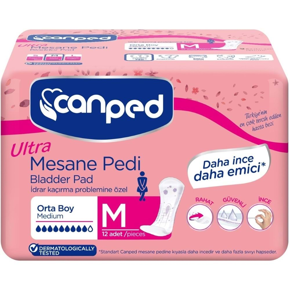 Canped Mesane Pedi Ultra Medium-Orta 24 Adet (2PK*12)