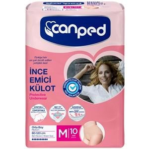 Canped Külotlu Mesane Pedi - İnce Emici Külot Orta/Medium 20 Adet (2Pk*10)