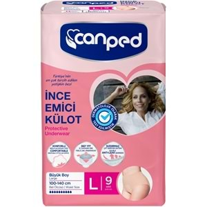 Canped Külotlu Mesane Pedi - İnce Emici Külot Büyük/Large 36 Adet (4Pk*9)