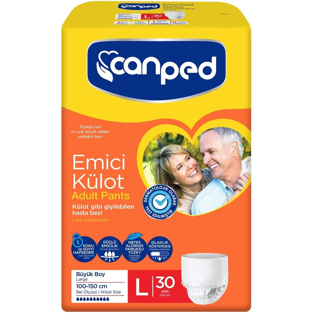 Canped Emici Külot Hasta Bezi Dev Eko Pk 90 Adet Büyük (3PK*30)