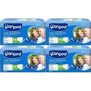 Canped Hasta Bezi Yetişkin Bel Bantlı Tekstil Yüzey M-Orta Boy 120 Adet (4PK*30)