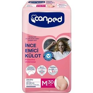 Canped Külotlu Mesane Pedi - İnce Emici Külot Orta/Medium 90 Adet (3PK*30)