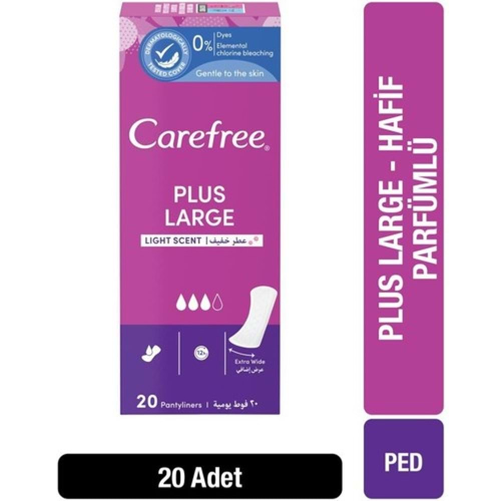 O.B Carefree Günlük Ped Hafif Parfümlü Plus Large 40 Adet (2PK*20)